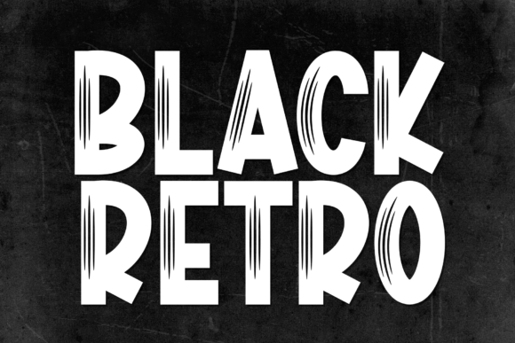 Black Retro Font: A Bold Display Typeface for Crafters and Makers