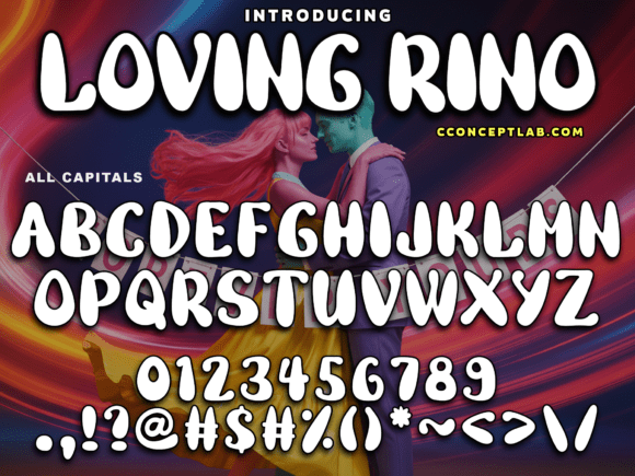 Boost Your Brand with Loving Rino: The Perfect Display Font for Small Businesses