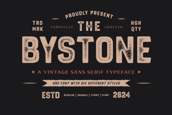 Bystone: A Timeless Font for Crafters and Product Creators