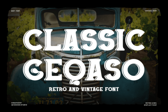 Classic Geqaso: A Font for Nostalgic Campaigns
