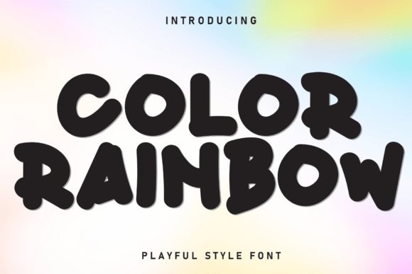 Color Rainbow: A Display Font for Dynamic Digital Campaigns
