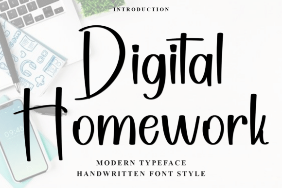 Digital Homework: A Festive Font for Creative Crafters
