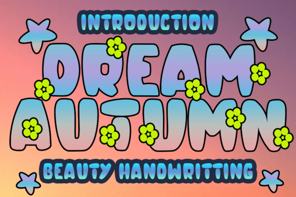 Dream Autumn: A Vibrant Display Font for Editorial Design