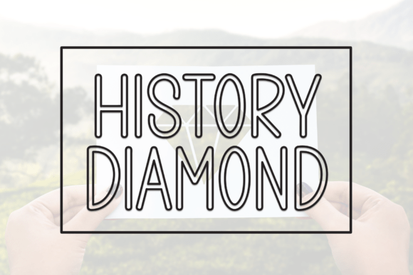 History Diamond Font for Creative Crafters and Product Makers