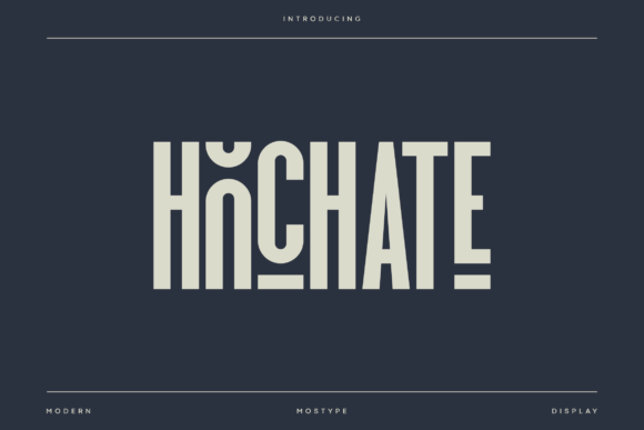 Hochate: A Modern Typeface for Editorial Design
