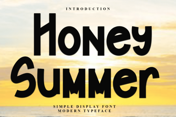 Honey Summer: A Display Font for Editorial Design