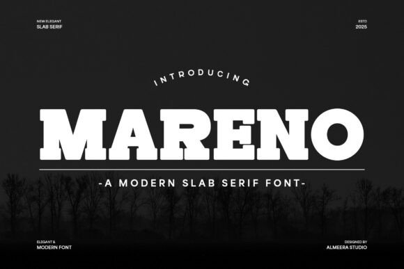 Mareno: A Bold Serif Font for Crafters and Product Creators