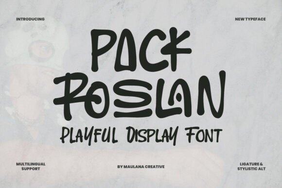 Pack Roslan: A Playful Font for Handmade Creators