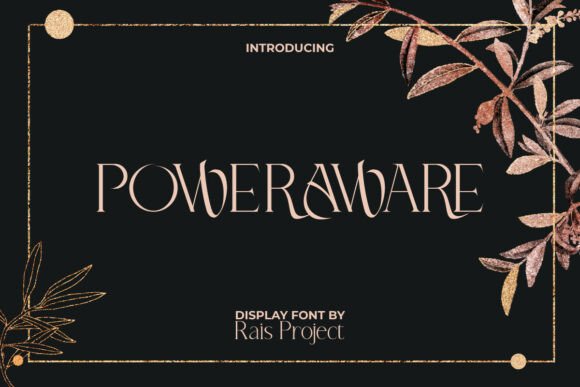 Power Aware: A Font That Speaks with Elegance