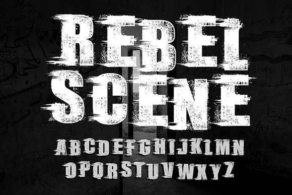 Rebel Scene: A Bold Font for Branding That Speaks Volumes