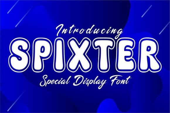 Spixter: A Playful Display Font for Digital Design