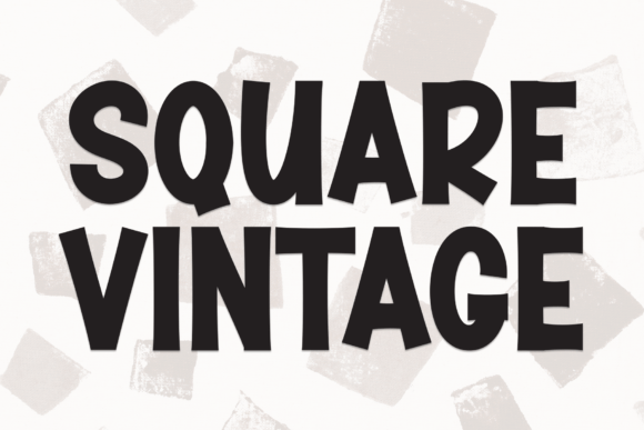 Square Vintage: A Timeless Display Font for Digital Design