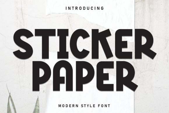 Sticker Paper: A Playful Display Font for Editorial Design