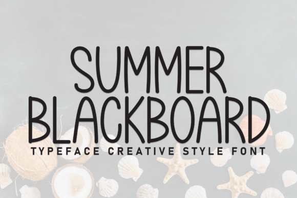 Summer Blackboard: A Font for Crafting with Charm and Clarity
