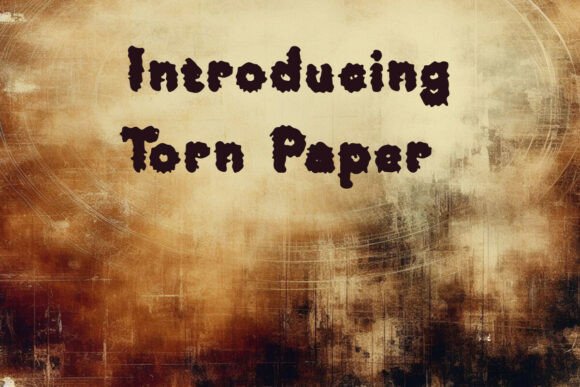 Torn Paper: A Font for Bold Editorial Expression