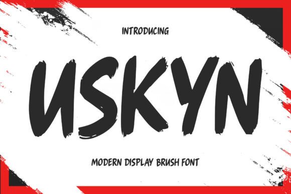 Uskyn: A Brush Display Font That Brings Bold Energy to Campaign Visuals