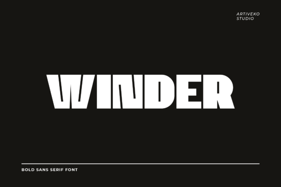 Winder: A Bold Sans Serif for Editorial Impact