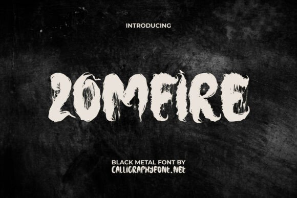 Zomfire Font for Crafters and Designers